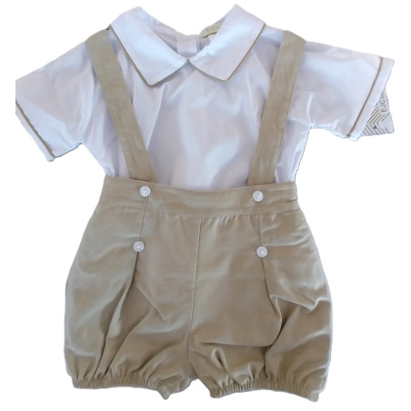 Conjunto calçao de peito com camisa