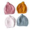 Gorros malha pompom