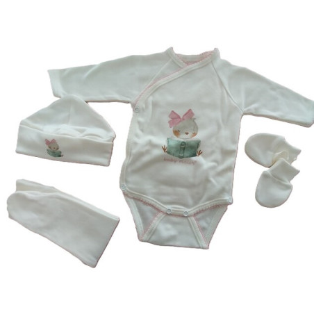 conjunto 4 peças passarinho