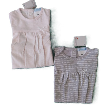 Babygrow manga curta coração