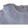 Body com folho renda, azul, rosa, bege e branco
