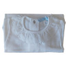 Body com gola rosa, branco, azul