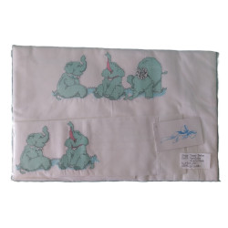 Conjunto de lençóis elefante para caama de 60x1,20 "caminha de grades" em algodão