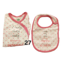 Babygrows algodão 0M