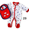 Babygrows algodão 0M