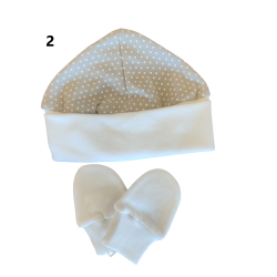 Conjunto gorro e luvas
