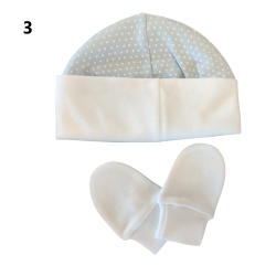 Conjunto gorro e luvas