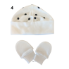 Conjunto gorro e luvas