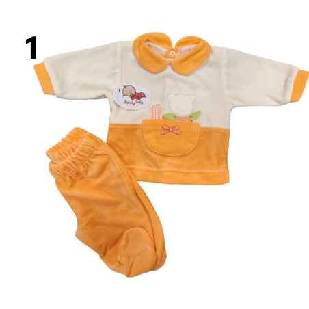 Babygrow veludo Duas peças 1 M