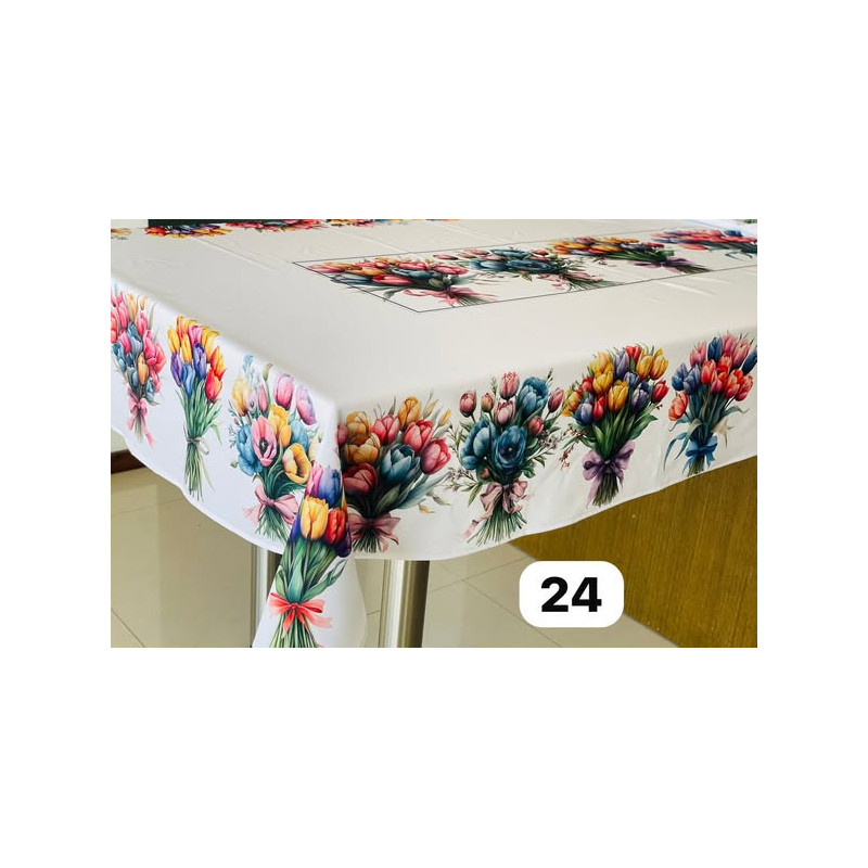 Toalha de mesa Anti- mancha Tulipas