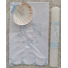 Conjunto Vela+toalha+concha