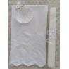 Conjunto Vela+toalha+concha